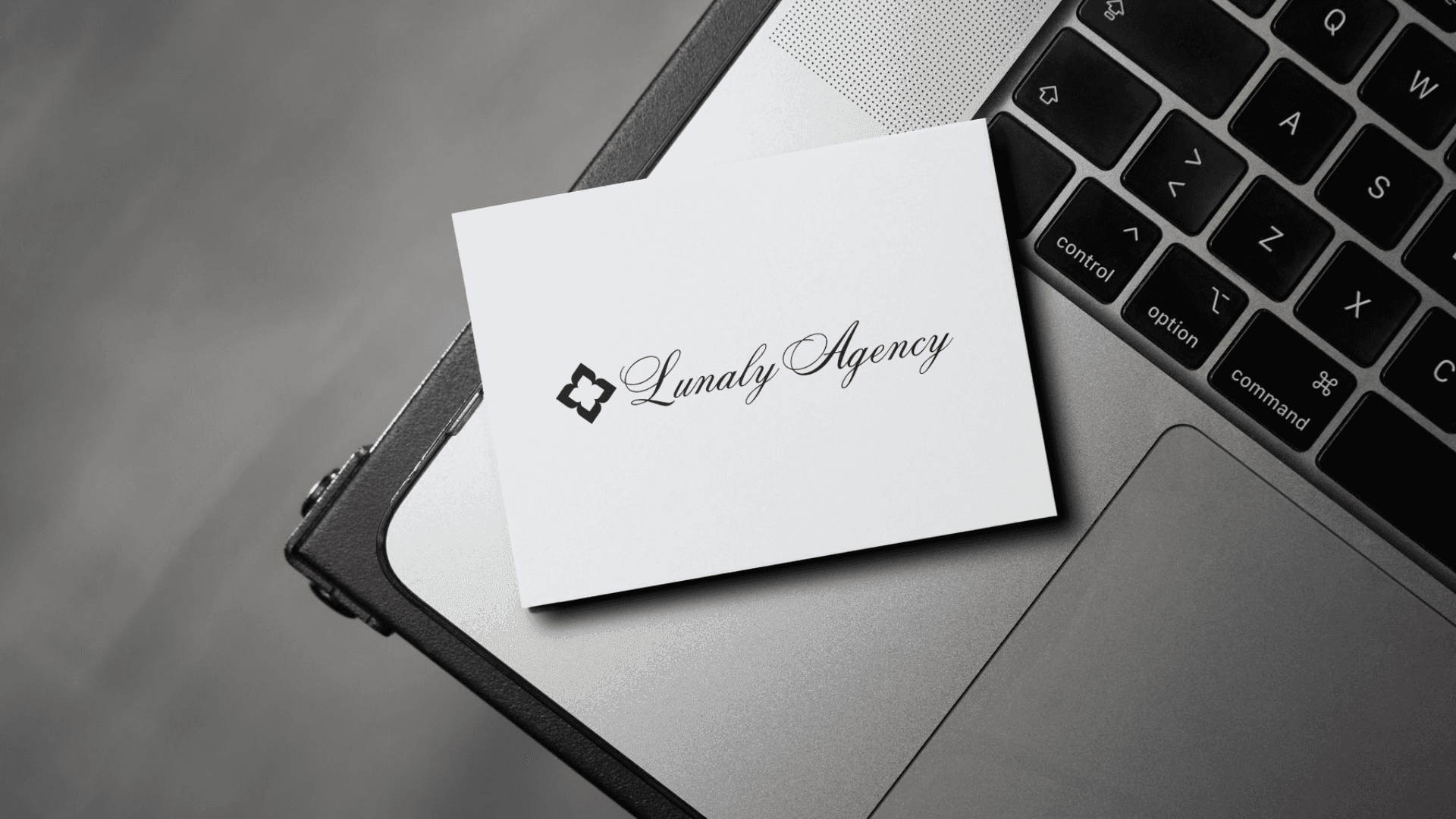 business card with logo